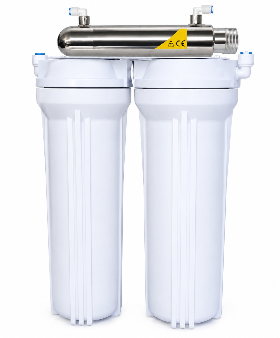 Filtro Purificador de Agua Doble con Luz UV — Equipos de filtración NOVAR Industrial
